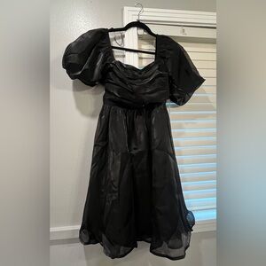 Elegant Black Women's Dress - holiday dress